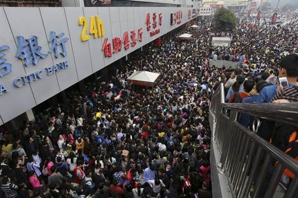 10 bức ảnh gây sốc về quy mô dân số Trung Quốc